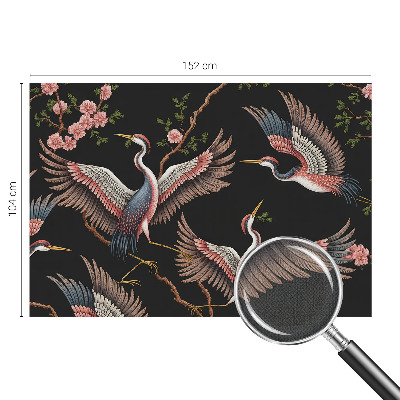 Fotomural decorativo para cabecero de cama estampado floral