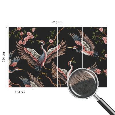 Fotomural decorativo para cabecero de cama estampado floral