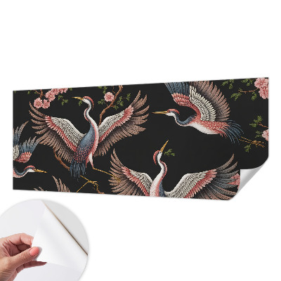 Fotomural decorativo para cabecero de cama estampado floral