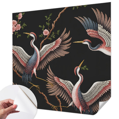Fotomural decorativo para cabecero de cama estampado floral