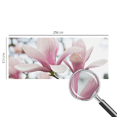 Mural de pared con estampado hermoso flores de magnolia