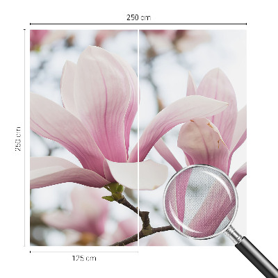 Mural de pared con estampado hermoso flores de magnolia