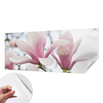 Mural de pared con estampado hermoso flores de magnolia
