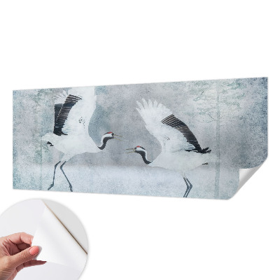 Mural de pared con estampado hermoso Grúas armoniosas