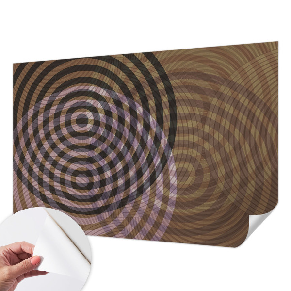 Papel mural con patrón decorativo Círculos hipnotizantes