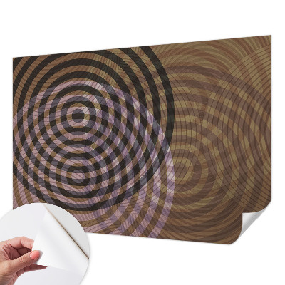 Papel mural con patrón decorativo Círculos hipnotizantes
