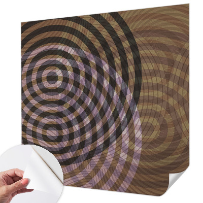 Papel mural con patrón decorativo Círculos hipnotizantes