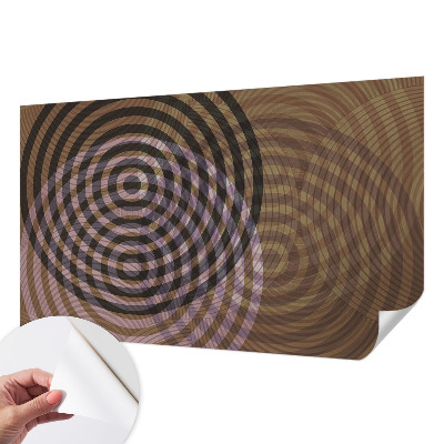 Papel mural con patrón decorativo Círculos hipnotizantes