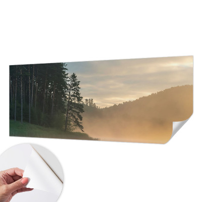 Fotomural decorativo para cabecero de cama Mañana con niebla