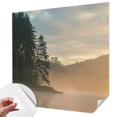 Fotomural decorativo para cabecero de cama Mañana con niebla