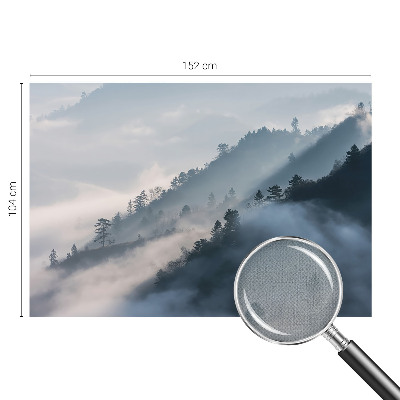 Fotomural decorativo para cabecero de cama paisaje brumoso