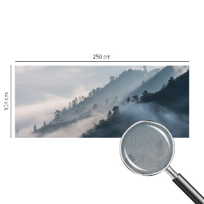 Fotomural decorativo para cabecero de cama paisaje brumoso