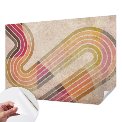 Papel mural con patrón decorativo Líneas geométricas