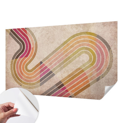 Papel mural con patrón decorativo Líneas geométricas