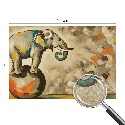 Papel mural texturado decorativo Elefante abstracto
