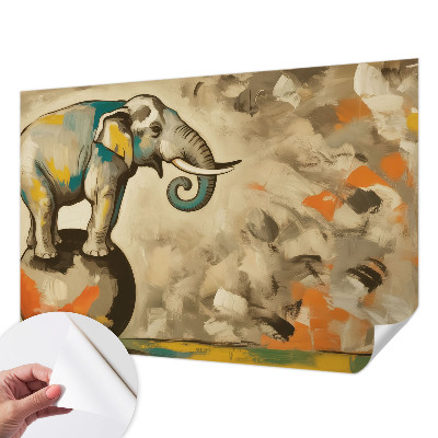 Papel mural texturado decorativo Elefante abstracto