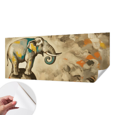 Papel mural texturado decorativo Elefante abstracto