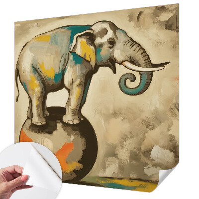 Papel mural texturado decorativo Elefante abstracto