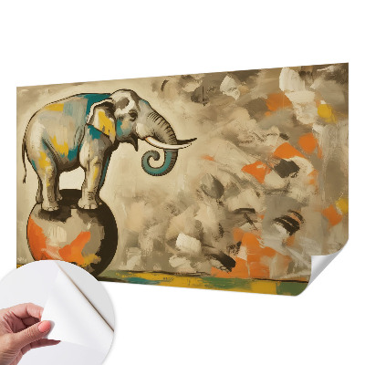 Papel mural texturado decorativo Elefante abstracto