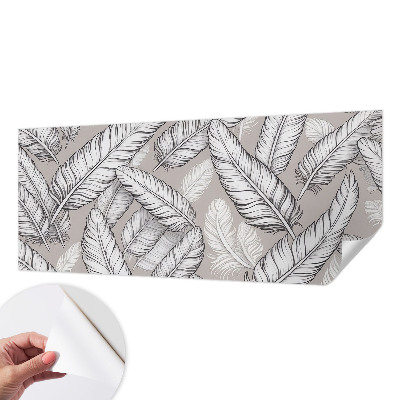 Fotomural decorativo para cabecero de cama Plumas sutiles