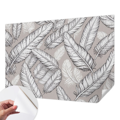 Fotomural decorativo para cabecero de cama Plumas sutiles