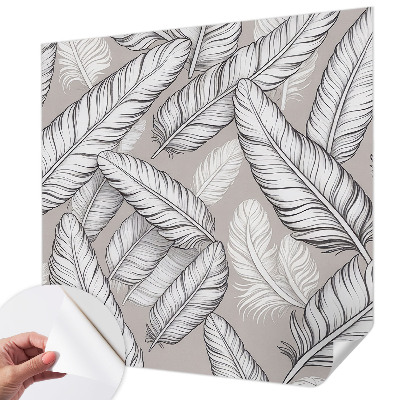 Fotomural decorativo para cabecero de cama Plumas sutiles