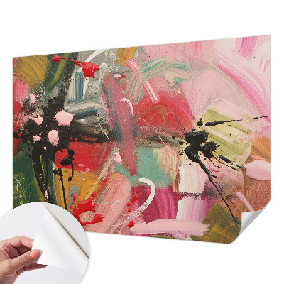 Papel mural con patrón decorativo Caos colorido