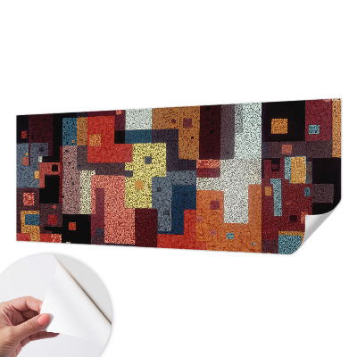 Papel mural texturado decorativo Formas coloridas