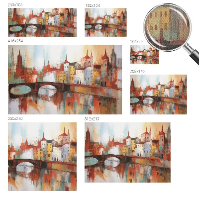 Fotomural decorativo para cabecero de cama con un paisaje urbano