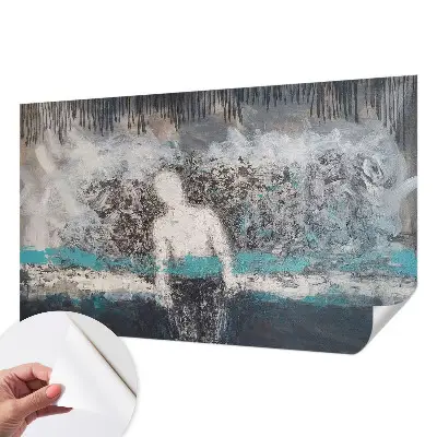 Mural de pared con estampado hermoso con un motivo llamado 