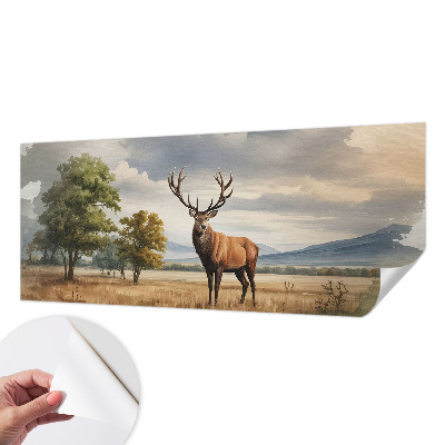 Papel mural texturado decorativo Majestuoso ciervo