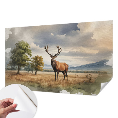 Papel mural texturado decorativo Majestuoso ciervo
