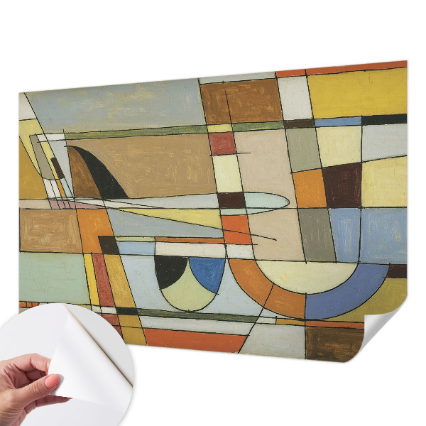 Papel mural con patrón decorativo con motivo de armonía geométrica