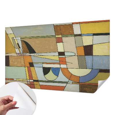 Papel mural con patrón decorativo Armonía geométrica