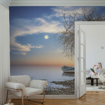 Papel mural texturado decorativo Un paisaje tranquilo