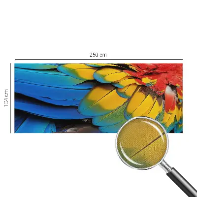 Papel mural texturado decorativo con diseño de plumas arcoíris