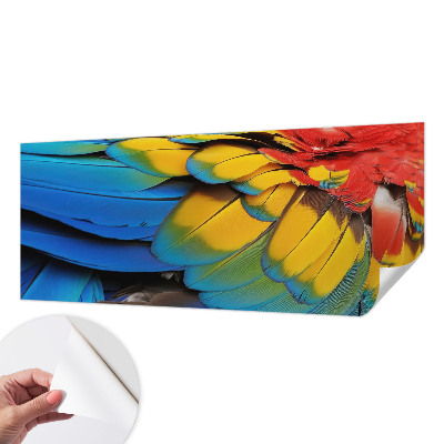 Papel mural texturado decorativo plumas arcoíris