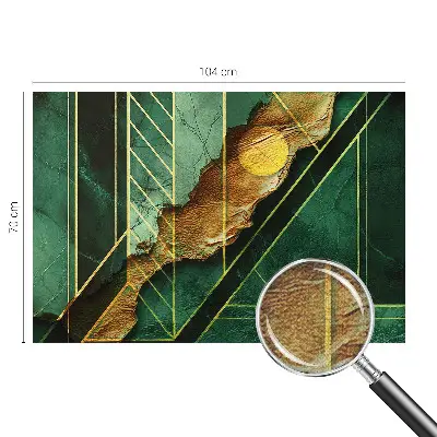 Fotomural decorativo para cabecero de cama con diseño de tensión geométrica