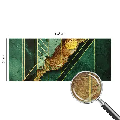 Fotomural decorativo para cabecero de cama con diseño de tensión geométrica