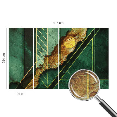 Fotomural decorativo para cabecero de cama Tensión geométrica