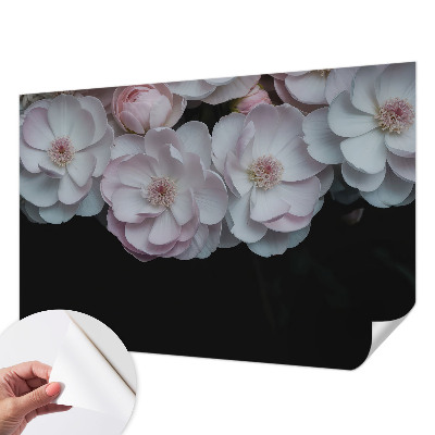 Fotomural decorativo para cabecero de cama con un delicado ramo