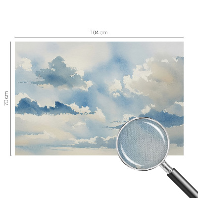 Fotomural decorativo para cabecero de cama Nubes celestiales