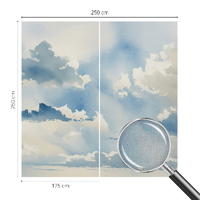 Fotomural decorativo para cabecero de cama Nubes celestiales