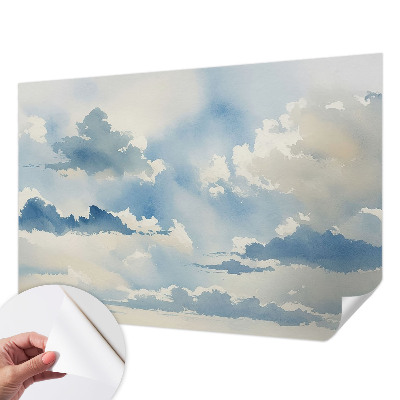 Fotomural decorativo para cabecero de cama Nubes celestiales
