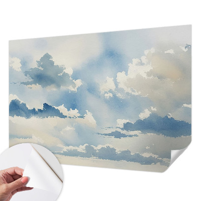 Fotomural decorativo para cabecero de cama Nubes celestiales