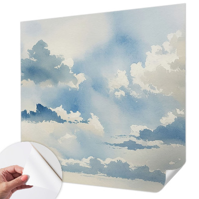 Fotomural decorativo para cabecero de cama Nubes celestiales