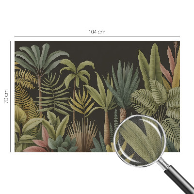 Papel mural texturado decorativo Selva tropical