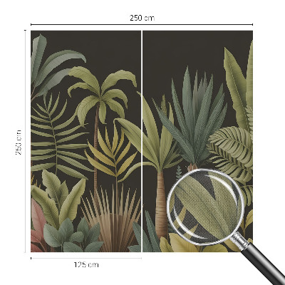 Papel mural texturado decorativo Selva tropical