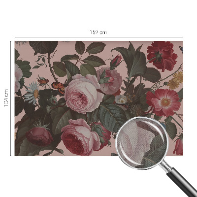 Fotomural decorativo para cabecero de cama Elegancia floral