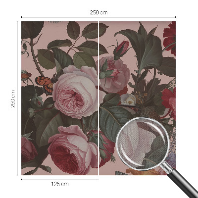 Fotomural decorativo para cabecero de cama Elegancia floral